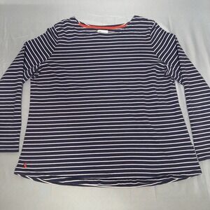 Joules Breton Striped Long Sleeve Top Size 18 Euro Nautical Sailor Fisherman